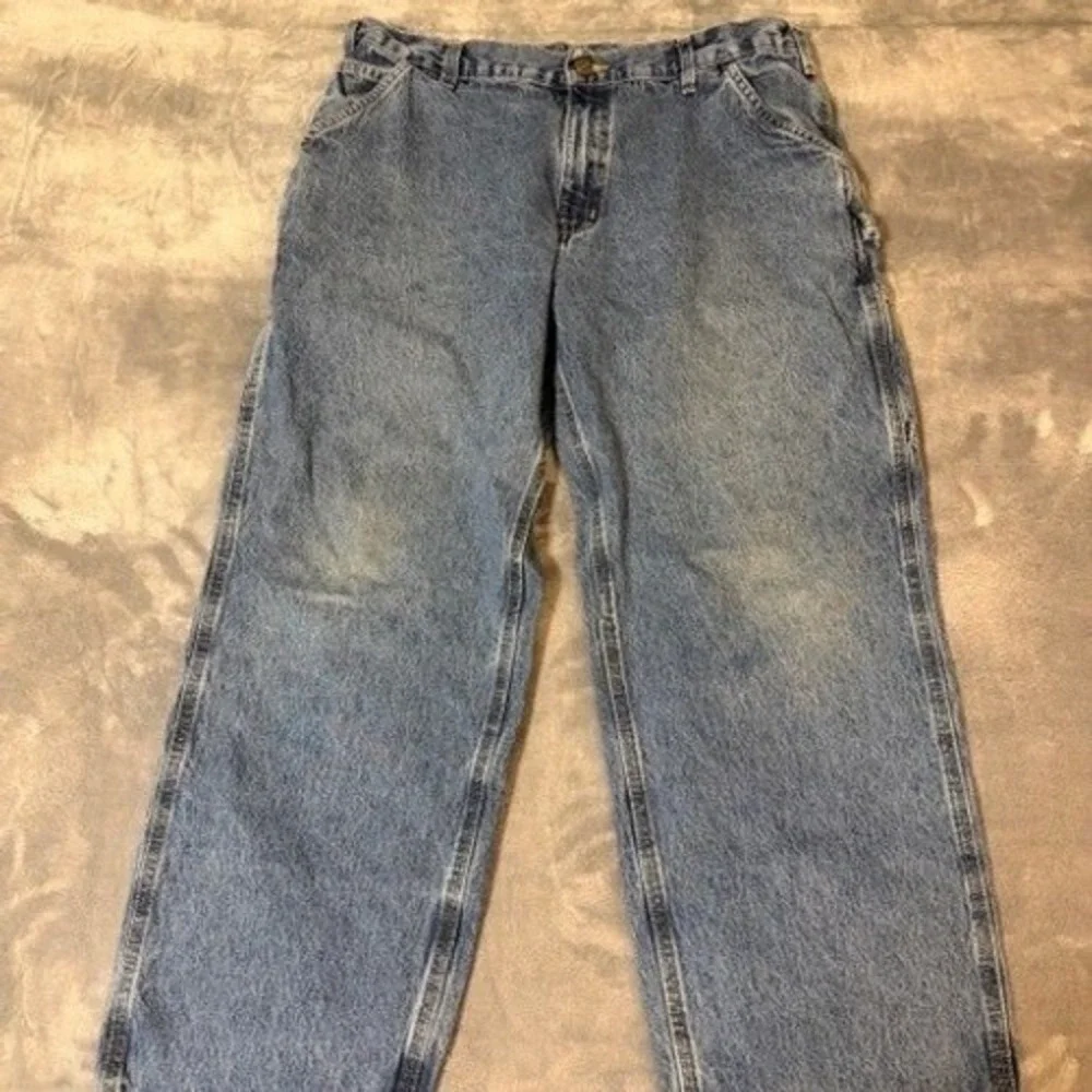 Carhartt B13-DPS Mens 38x30 Blue Denim Original Dungaree Fit Carpenter‎ Jeans